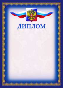 Шаблон официального диплома №6