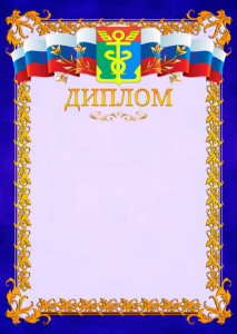 Шаблон официального диплома №7 c гербом Находки