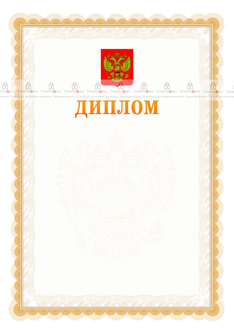 Шаблон официального диплома №17