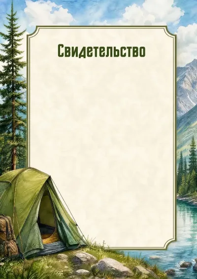 Шаблон свидетельства «Вершина мастерства»