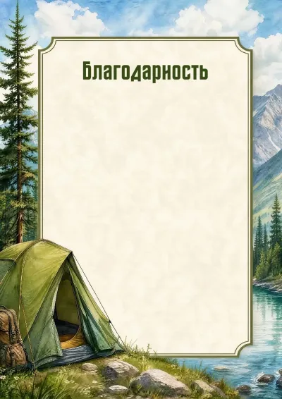 Шаблон благодарности «Вершина мастерства»