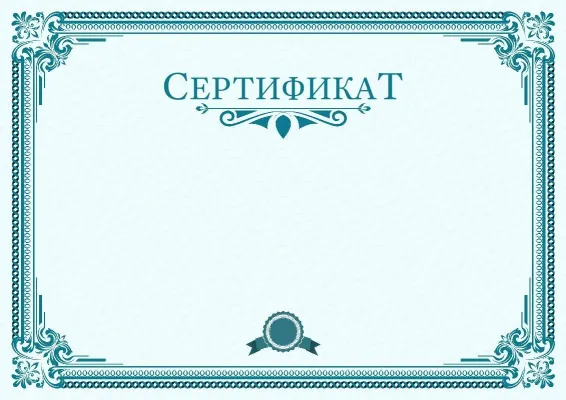Шаблон сертификата «Спектр лидерства»